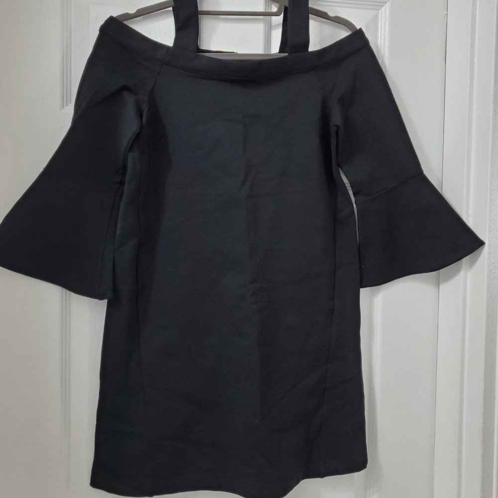 Olivaceous little black dress
